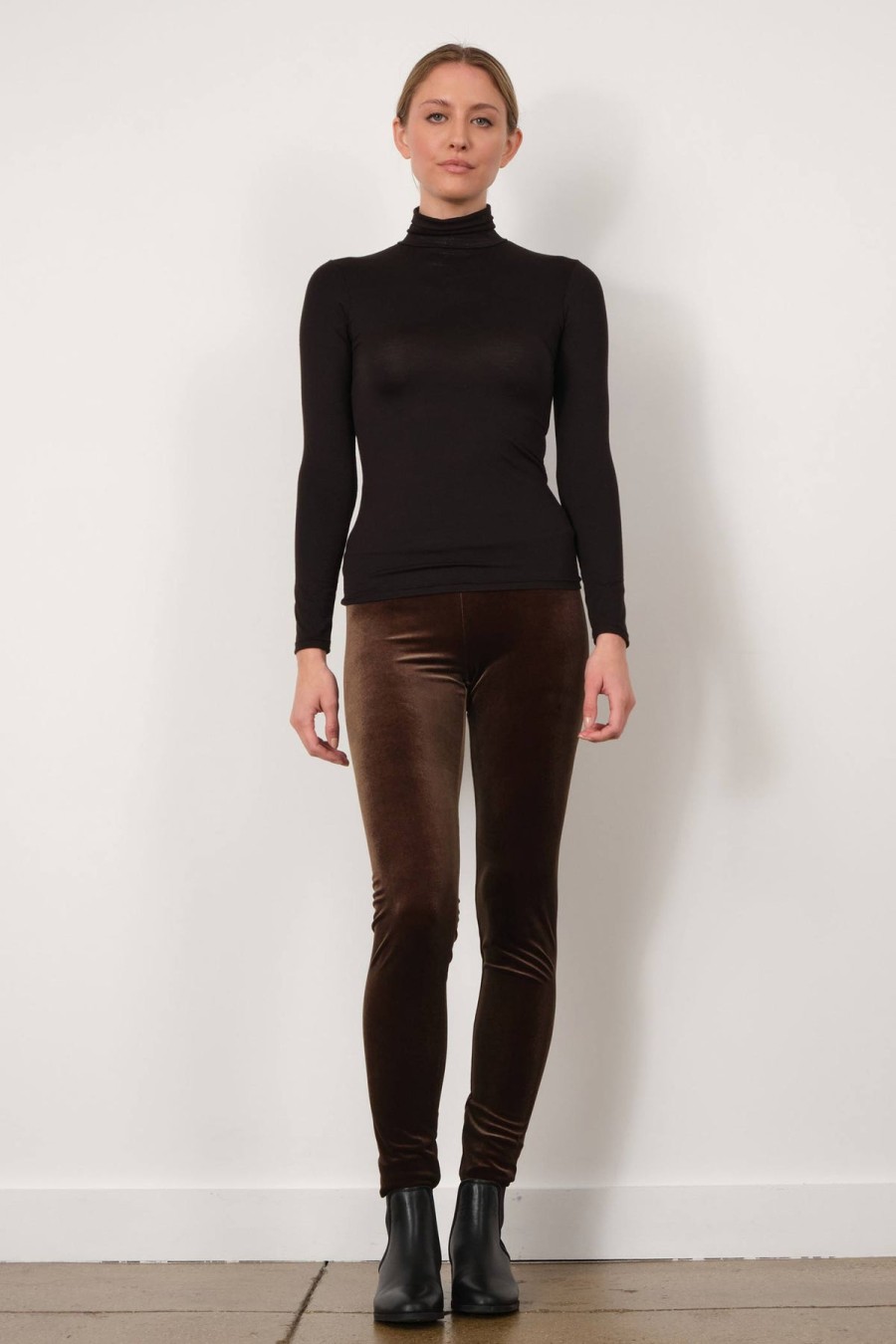 Pants | Avenue Montaigne Pull On Skinny Velvet Olive