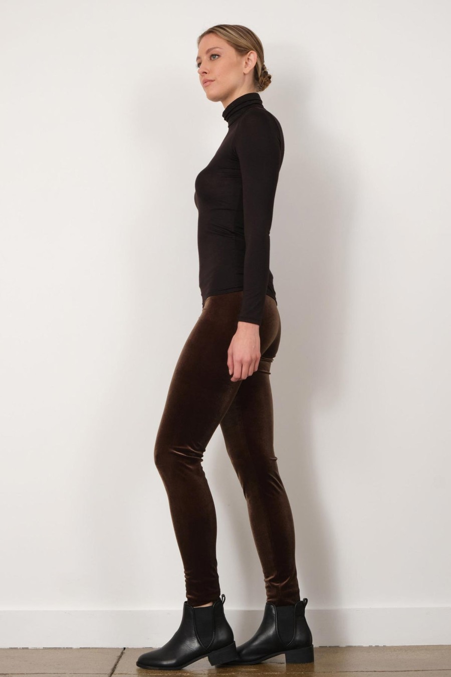 Pants | Avenue Montaigne Pull On Skinny Velvet Olive