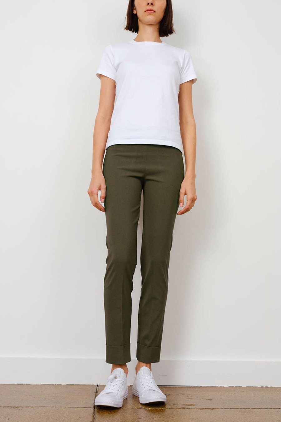 Pants | Avenue Montaigne Franco Signature Olive Green