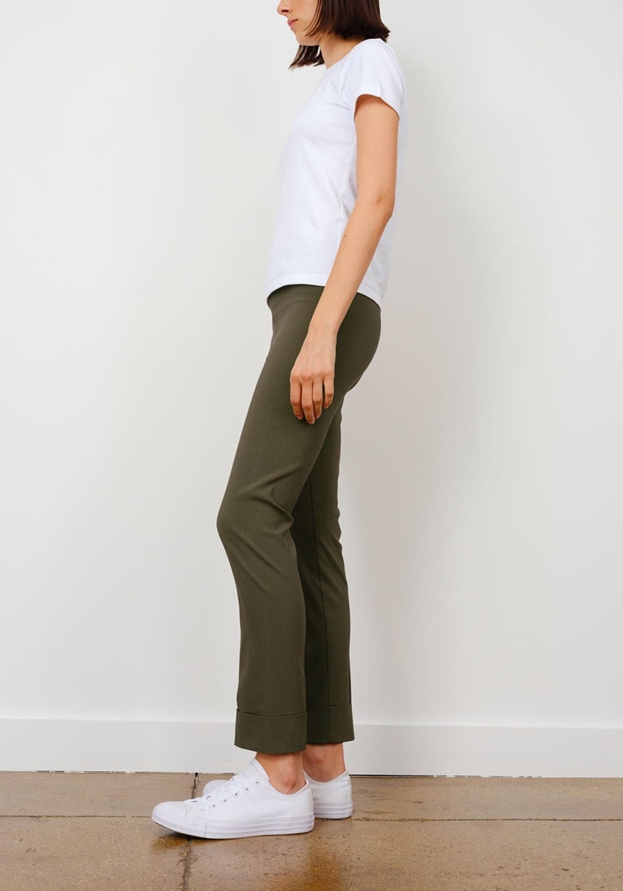 Pants | Avenue Montaigne Franco Signature Olive Green