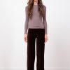 Pants | Avenue Montaigne Alex Velvet Brown