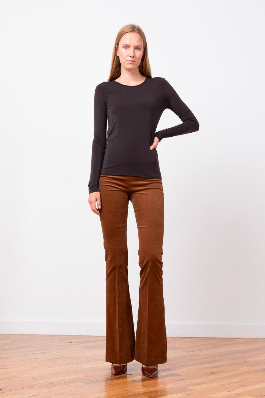 Pants | AVENUE MONTAIGNE Bellini Fine Corduroy Cognac