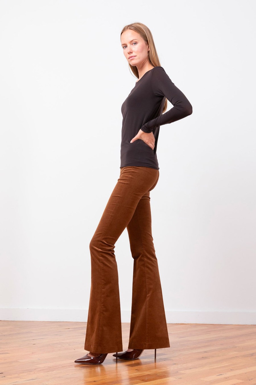 Pants | AVENUE MONTAIGNE Bellini Fine Corduroy Cognac