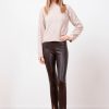 Pants | AVENUE MONTAIGNE Max Pleather Brown