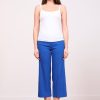 Pants | AVENUE MONTAIGNE Alex Linen Electric Blue