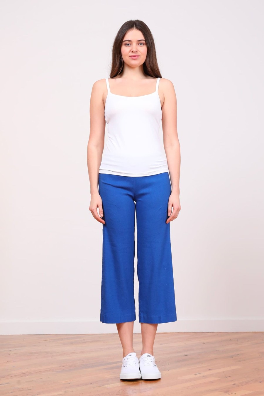 Pants | AVENUE MONTAIGNE Alex Linen Electric Blue