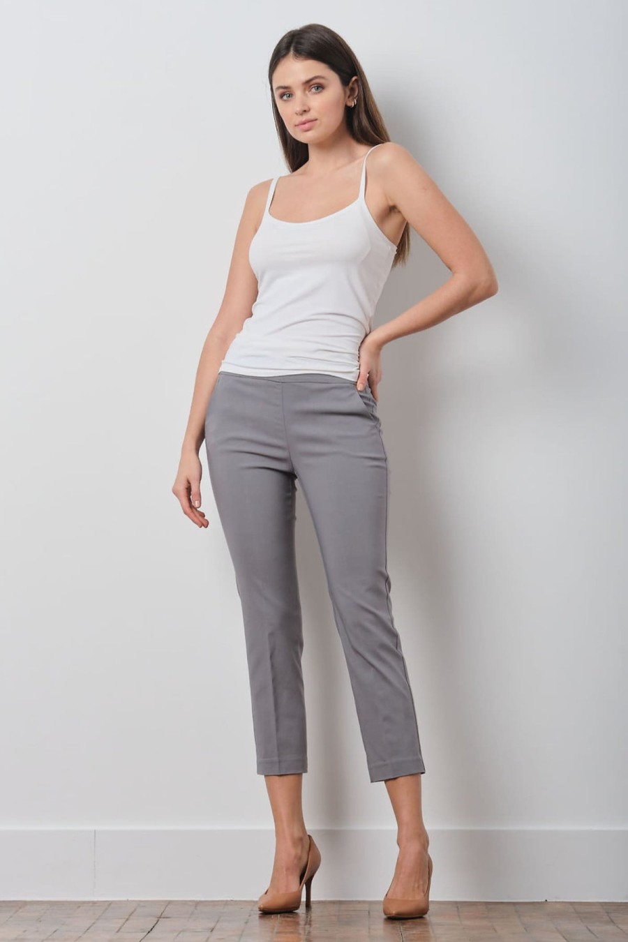 Pants | AVENUE MONTAIGNE Lulu Signature Light Grey