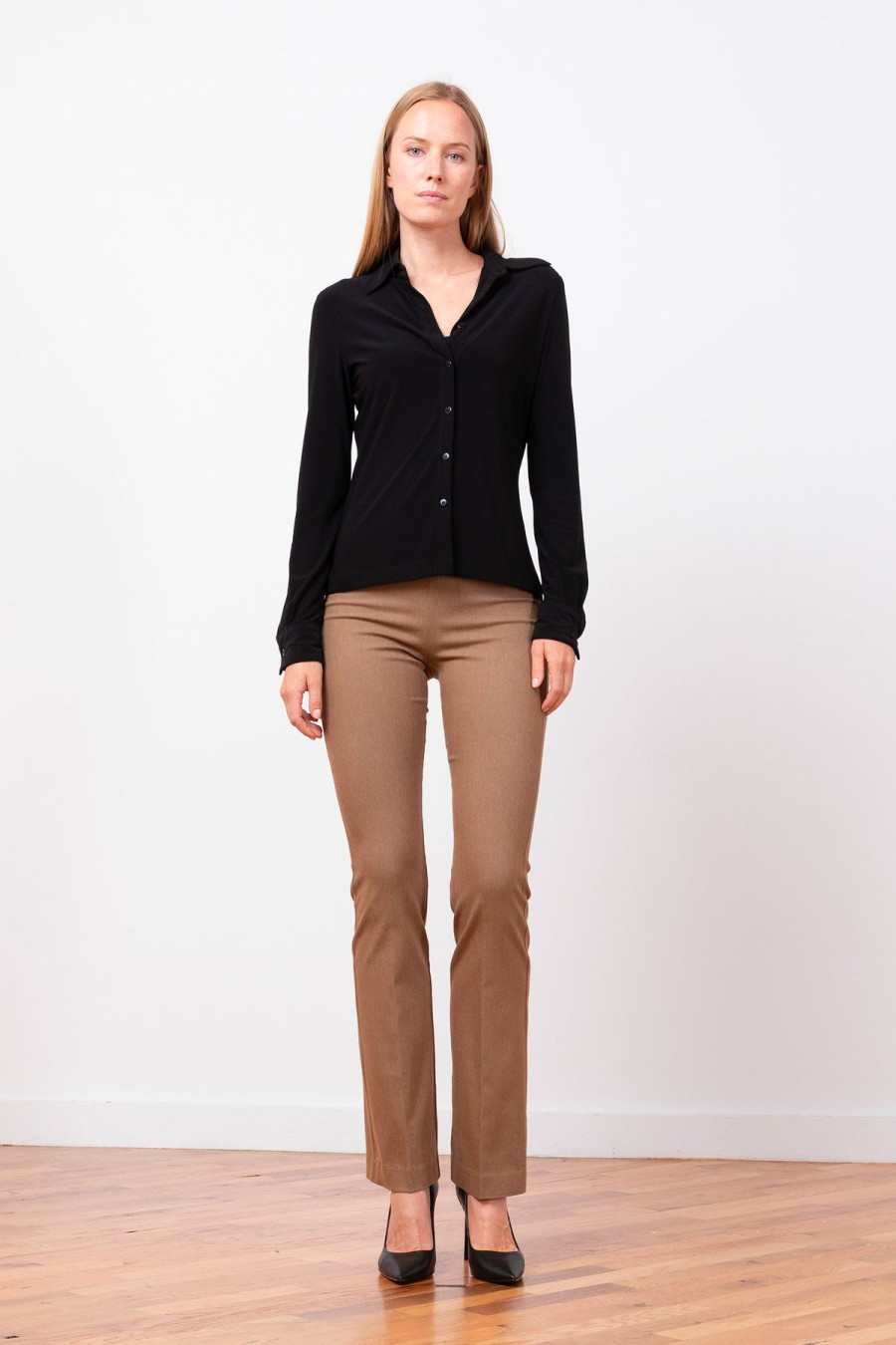 Pants | AVENUE MONTAIGNE Becca Flannel Camel