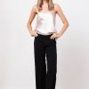 Pants | AVENUE MONTAIGNE Flavia Crepe Black