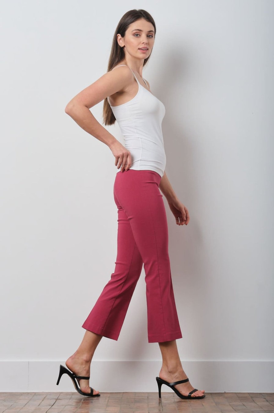 Pants | AVENUE MONTAIGNE Leo Signature Raspberry