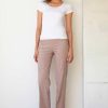 Pants | AVENUE MONTAIGNE Flavia Linen Earth