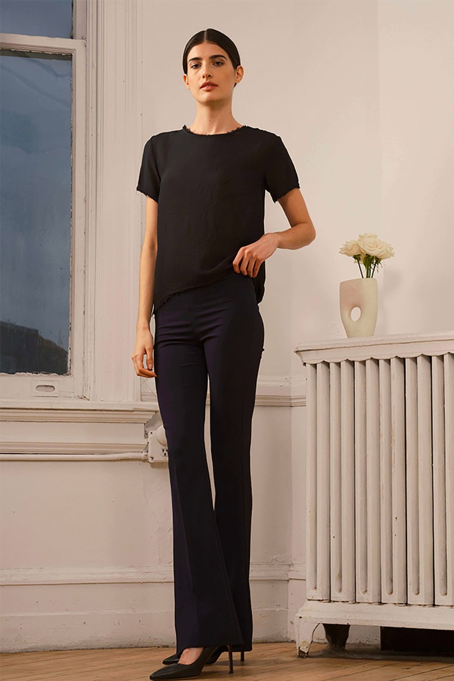 Pants | AVENUE MONTAIGNE Bellini Crepe Navy