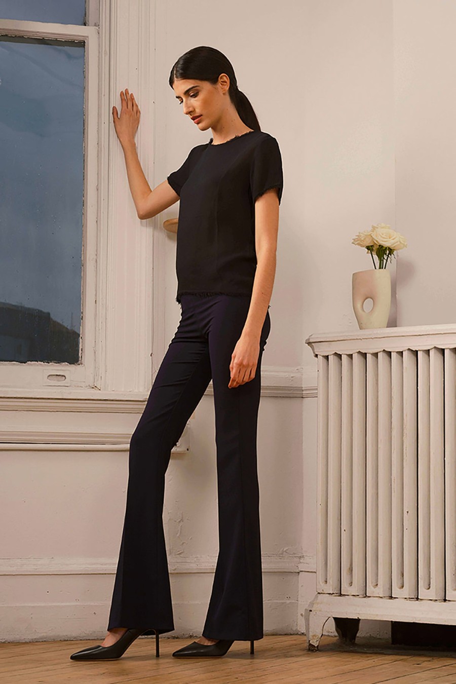 Pants | AVENUE MONTAIGNE Bellini Crepe Navy