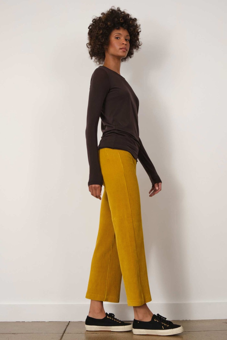 Pants | AVENUE MONTAIGNE Alex Corduroy Mustard