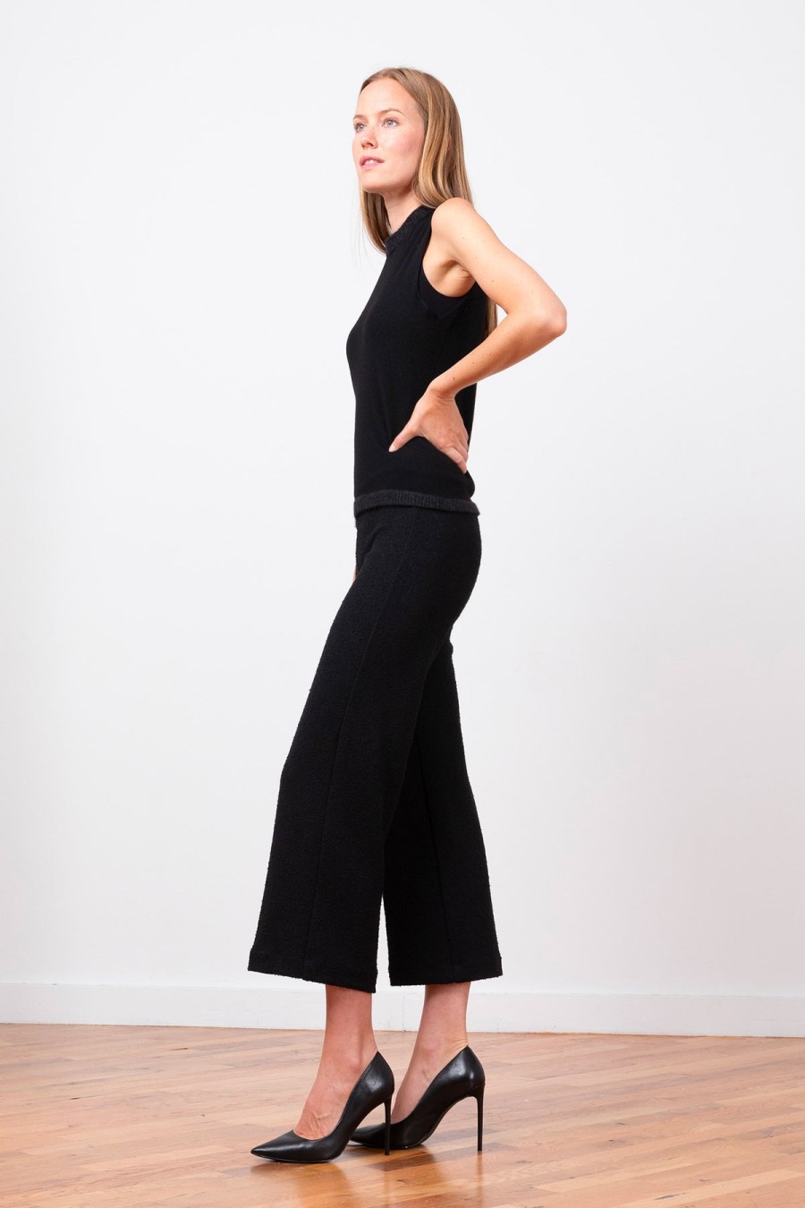 Pants | Avenue Montaigne Alex Boucle Black