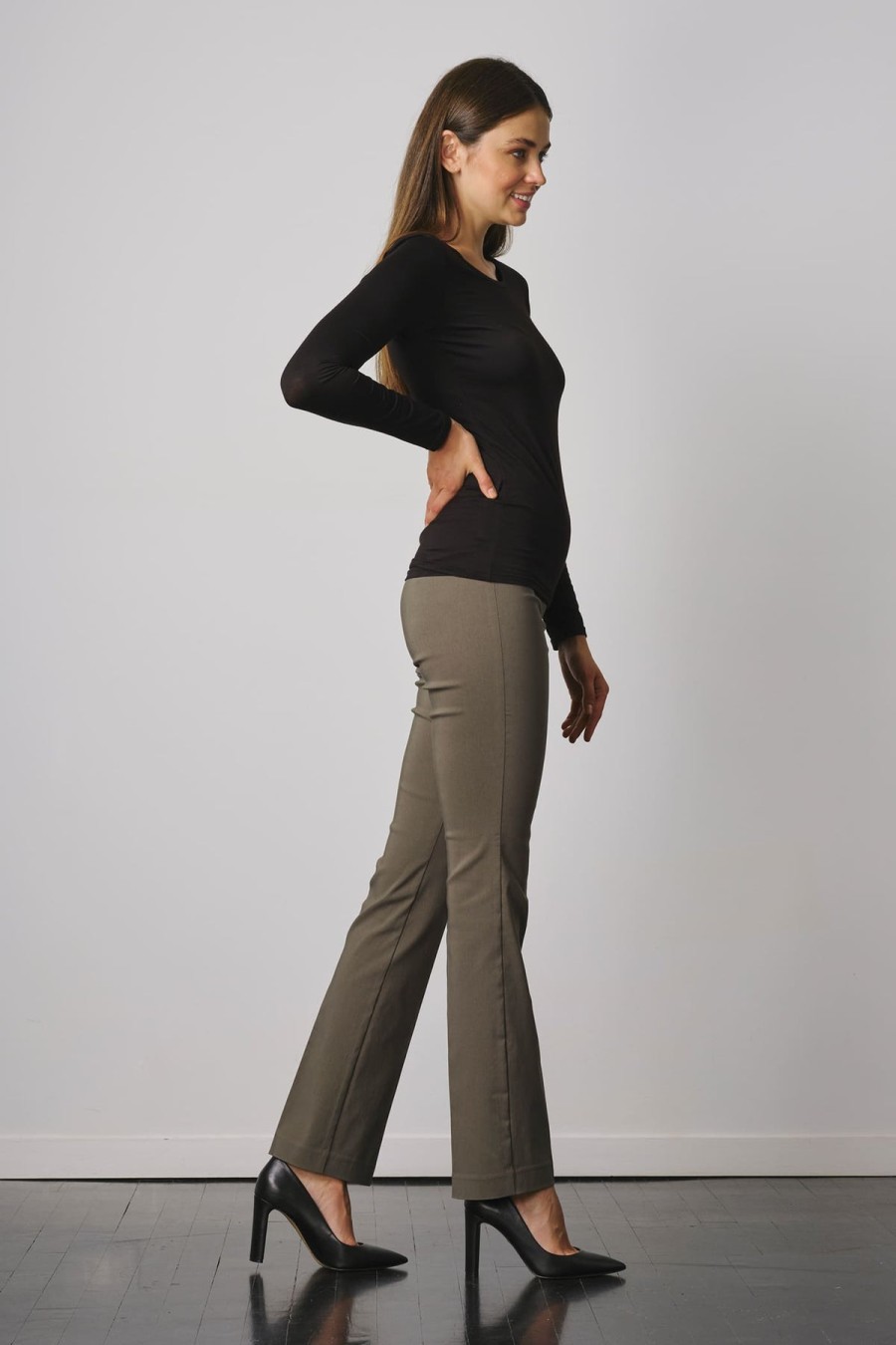 Pants | AVENUE MONTAIGNE Becca Signature Olive Green