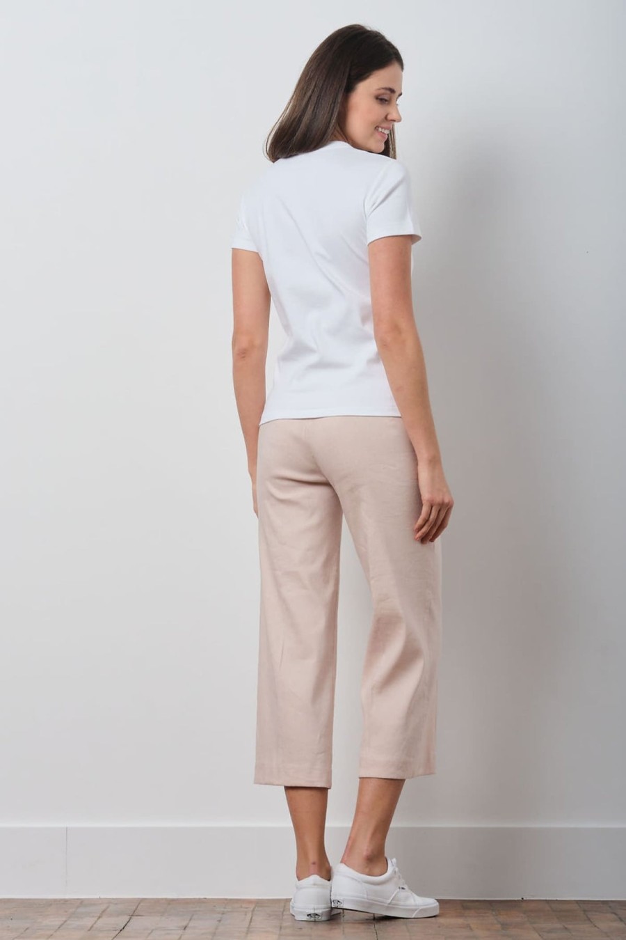 Pants | AVENUE MONTAIGNE Alex Linen Blush