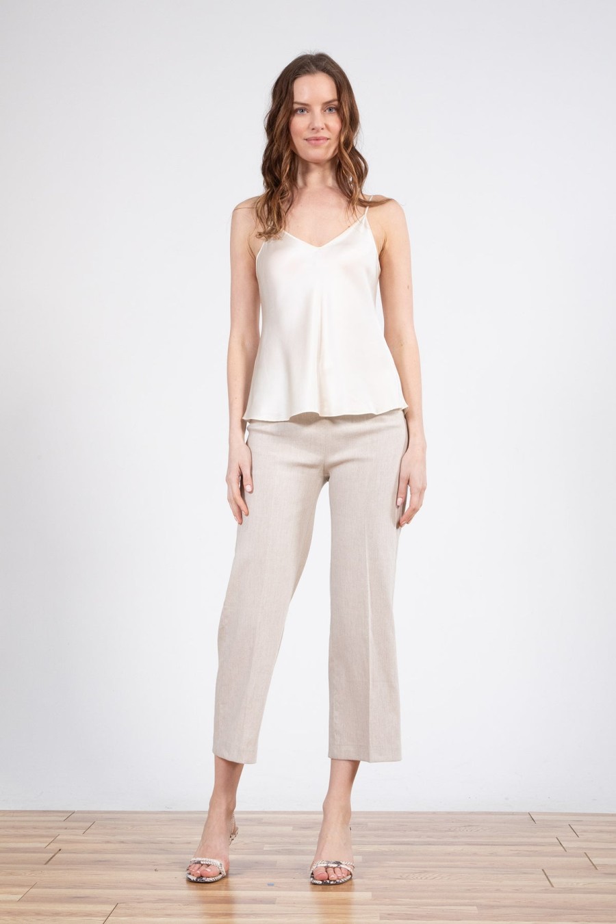 Pants | AVENUE MONTAIGNE Alex Linen Oatmeal