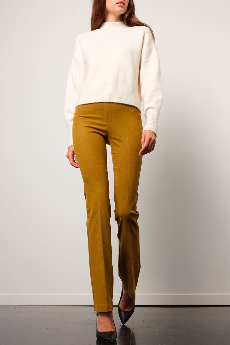 Pants | AVENUE MONTAIGNE Becca Flannel Dijon