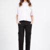 Pants | AVENUE MONTAIGNE Kool Linen Black