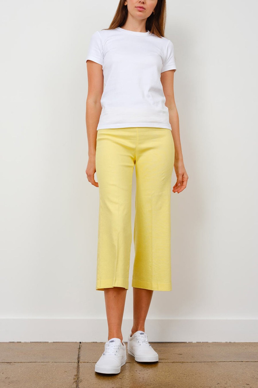 Pants | Avenue Montaigne Alex Linen Lemon