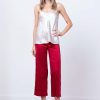 Pants | Avenue Montaigne Alex Satin Red