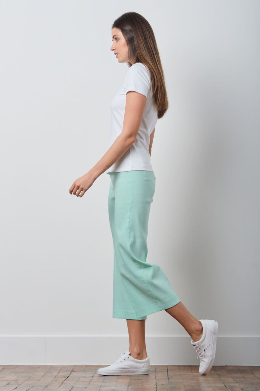 Pants | AVENUE MONTAIGNE Alex Linen Mint