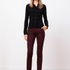 Pants | AVENUE MONTAIGNE Louis Flannel Wine