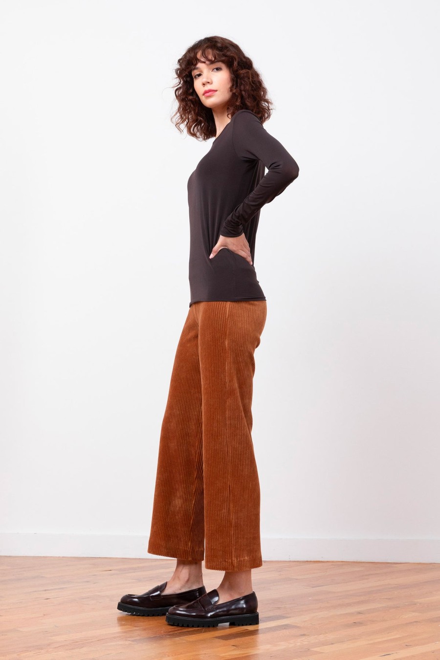 Pants | AVENUE MONTAIGNE Alex Corduroy Cognac