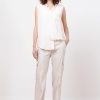 Pants | AVENUE MONTAIGNE Kool Linen Oatmeal