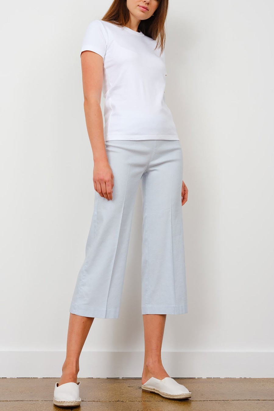 Pants | AVENUE MONTAIGNE Alex Linen Baby Blue