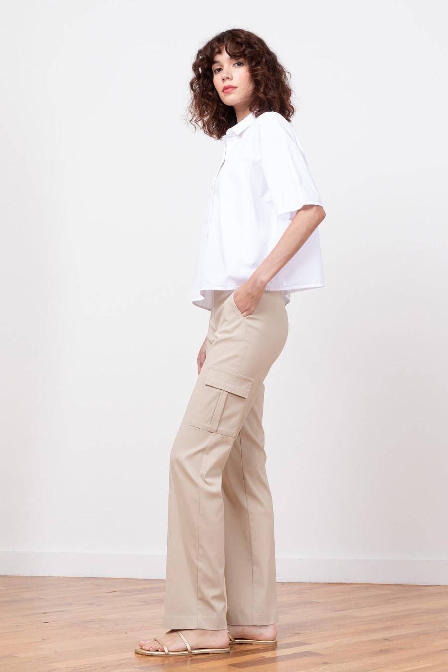 Pants | AVENUE MONTAIGNE Kool Signature Beige