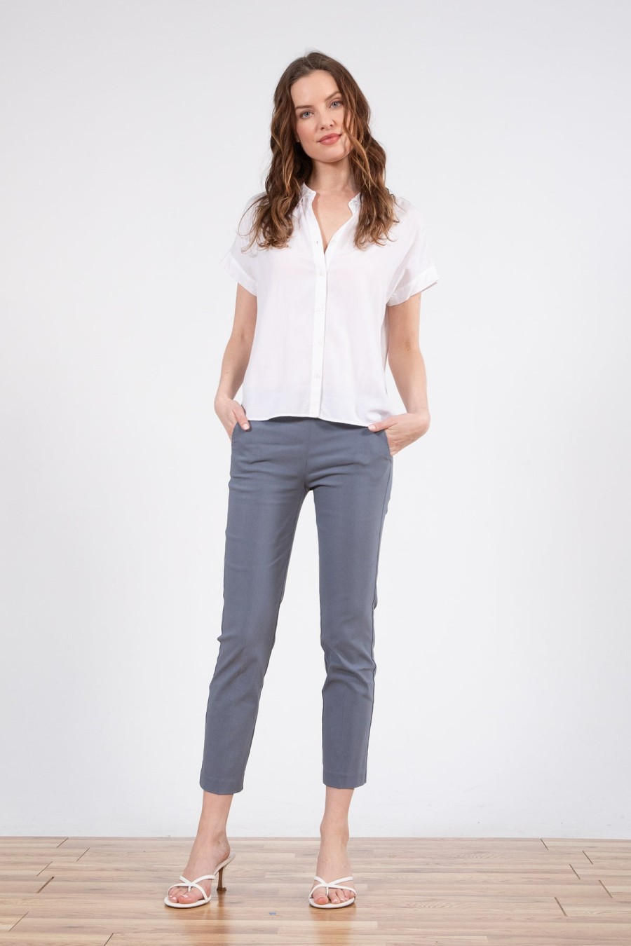 Pants | AVENUE MONTAIGNE Lulu Signature Slate