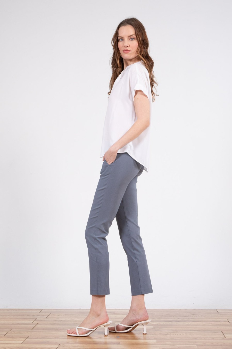 Pants | AVENUE MONTAIGNE Lulu Signature Slate