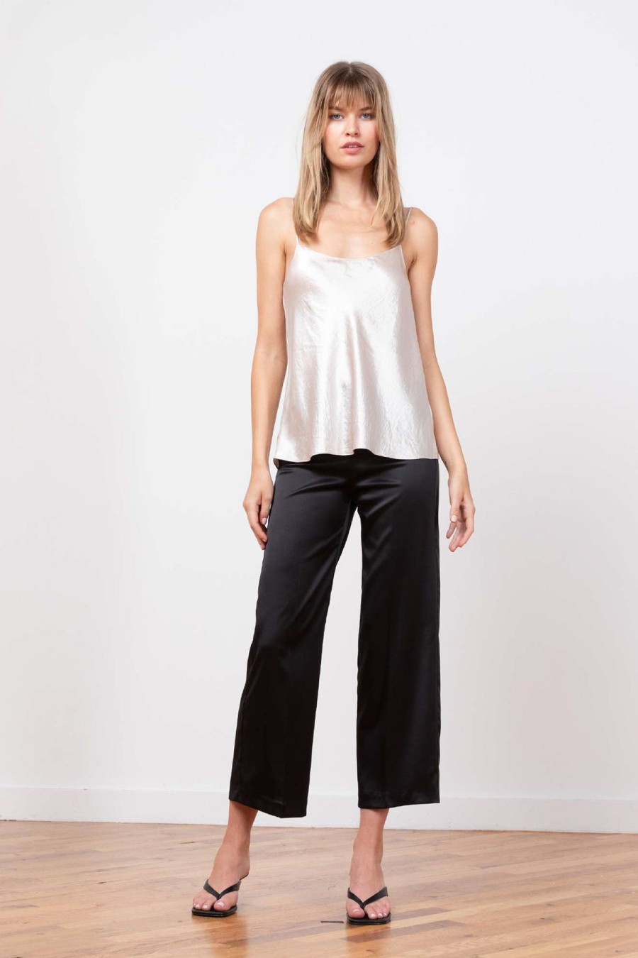 Pants | Avenue Montaigne Alex Satin Black