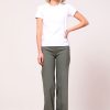 Pants | AVENUE MONTAIGNE Flavia Linen Olive Green