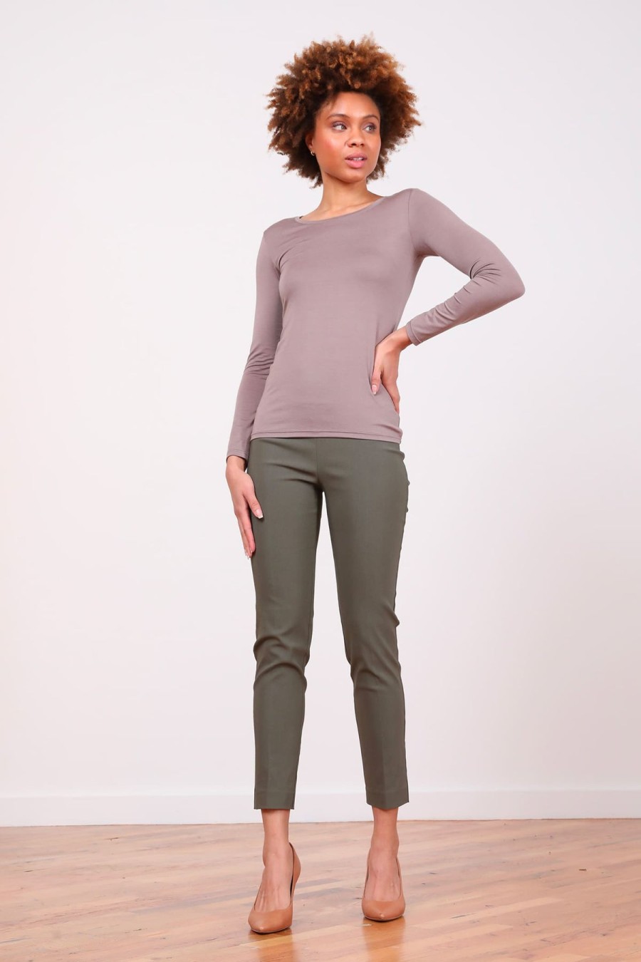 Pants | AVENUE MONTAIGNE Pars Signature Olive Green