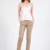 Pants | AVENUE MONTAIGNE Ben Linen Khaki