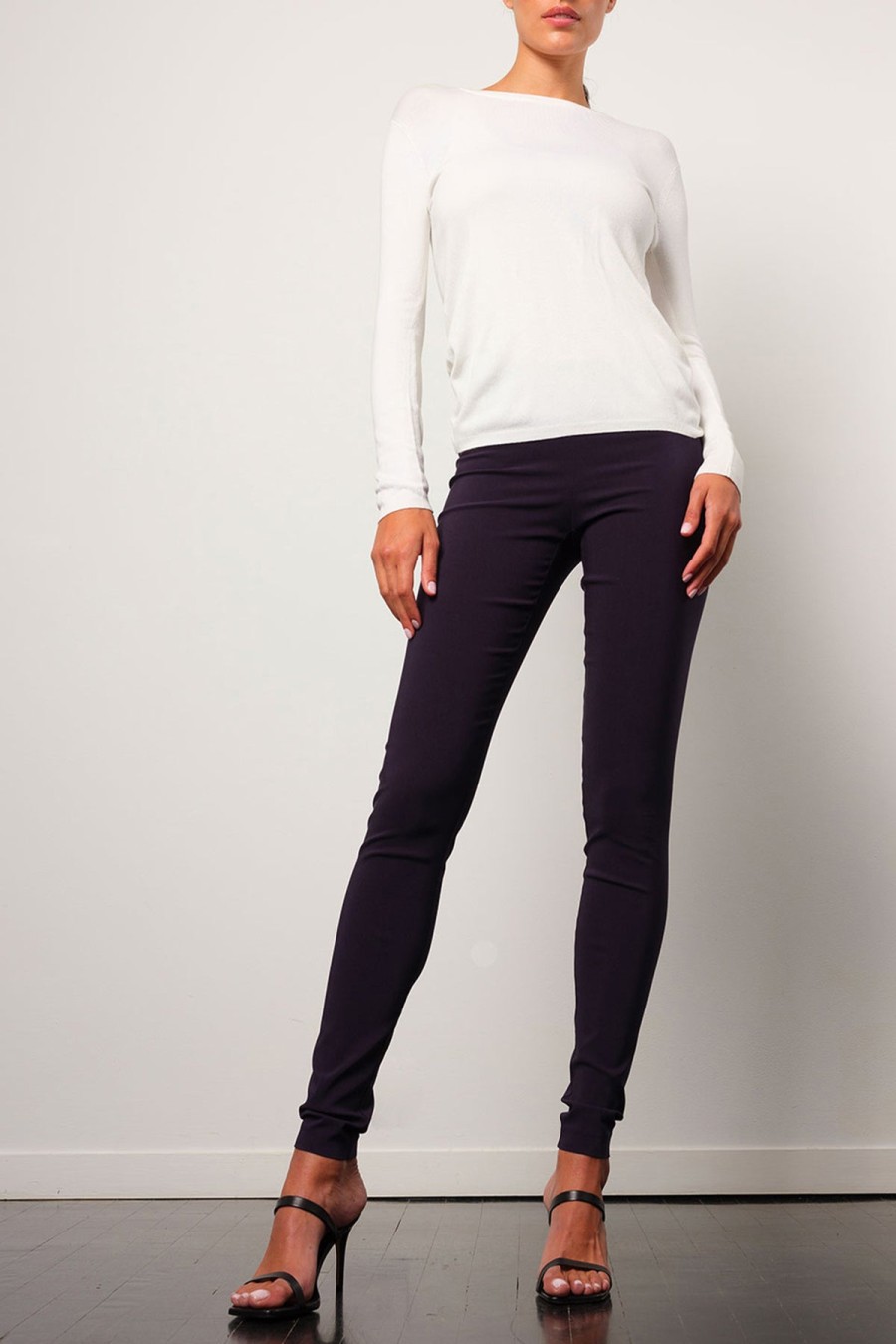 Pants | Avenue Montaigne Pull On Skinny Signature Navy