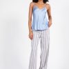 Pants | AVENUE MONTAIGNE Flavia Linen Stripes Coastal