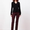 Pants | AVENUE MONTAIGNE Becca Flannel Wine