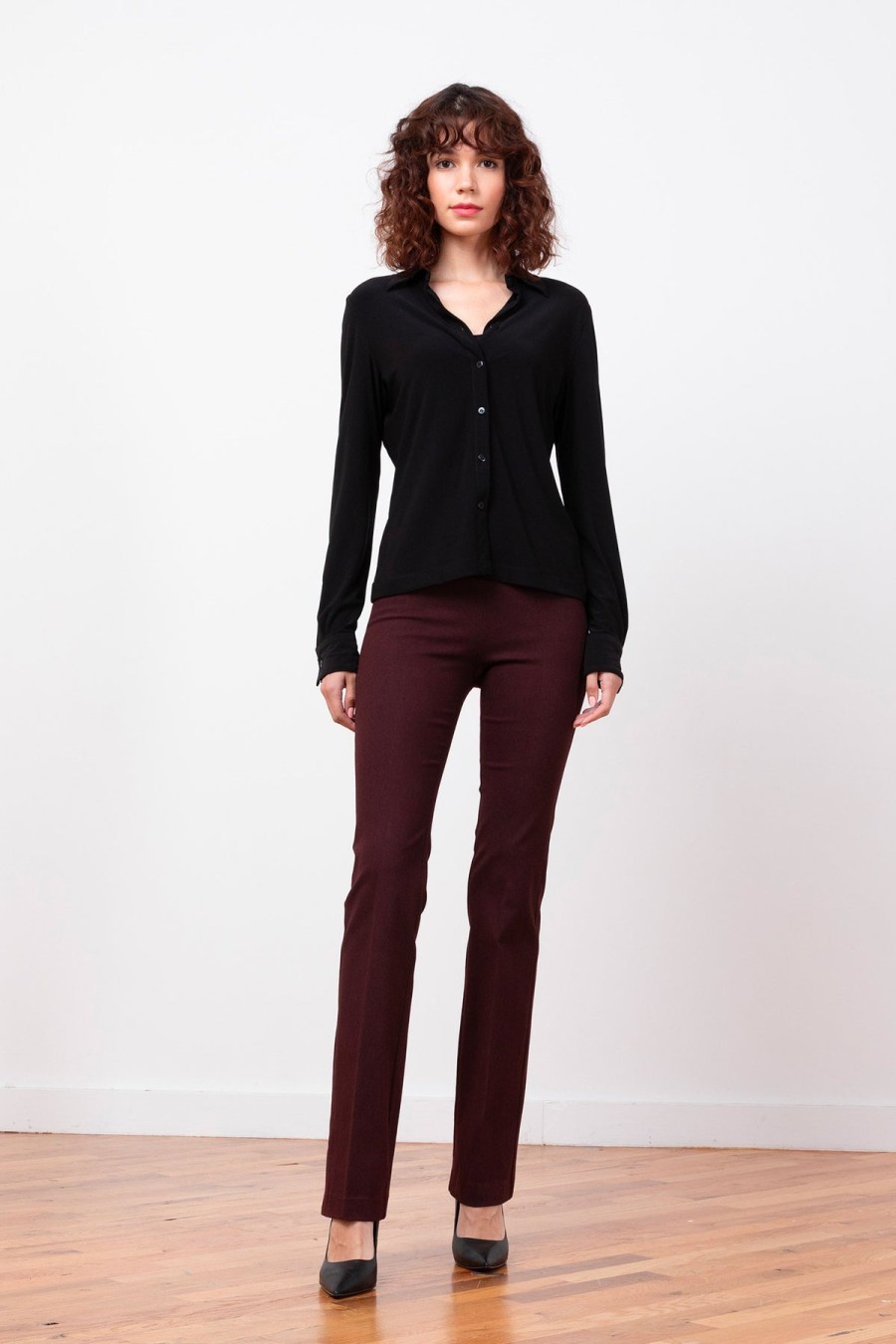 Pants | AVENUE MONTAIGNE Becca Flannel Wine