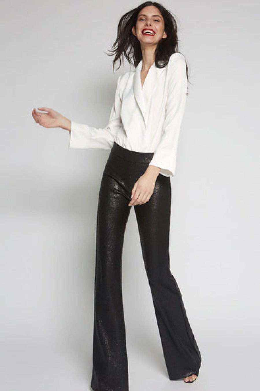 Pants | AVENUE MONTAIGNE Bellini Sequins Black