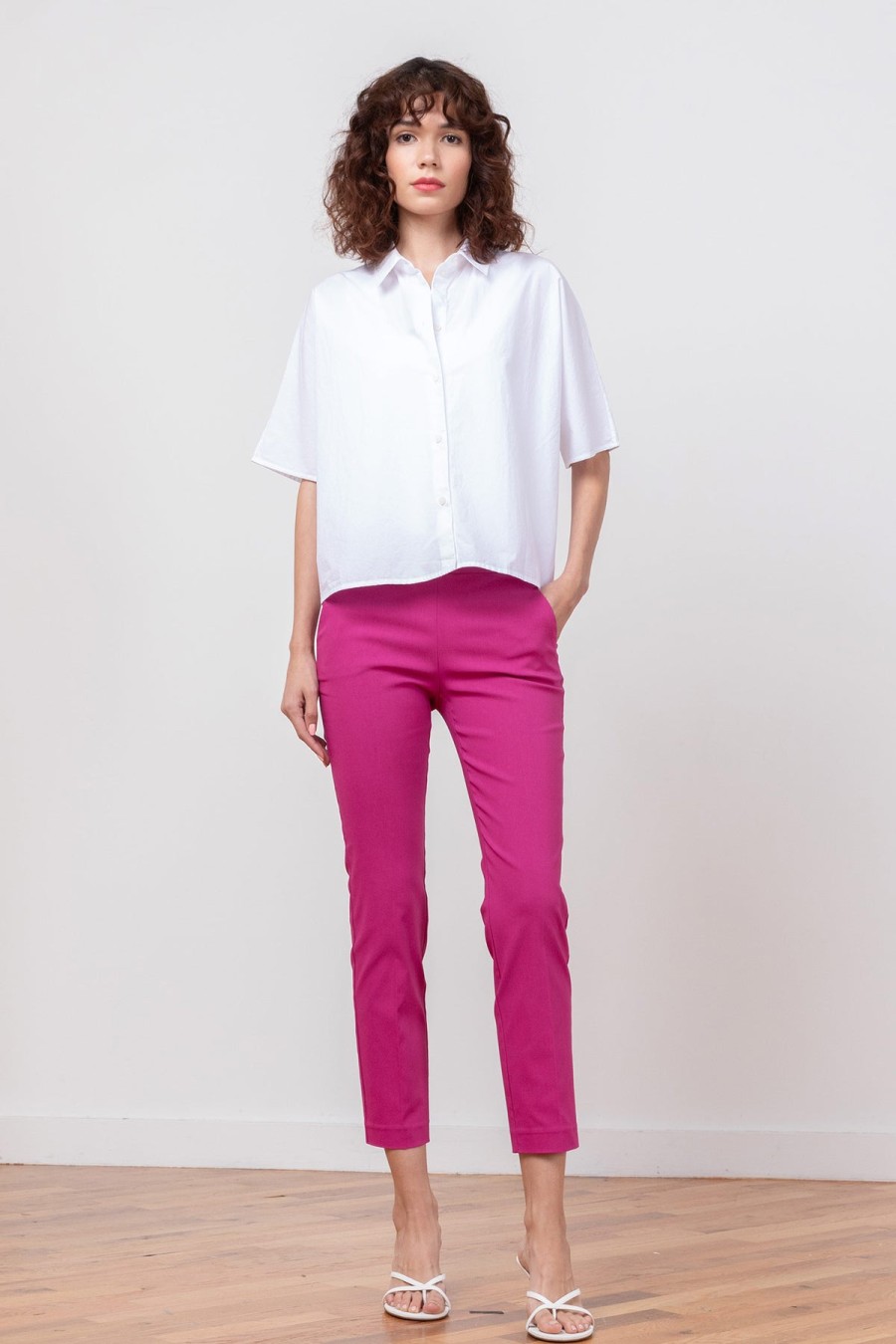 Pants | AVENUE MONTAIGNE Lulu Signature Magenta