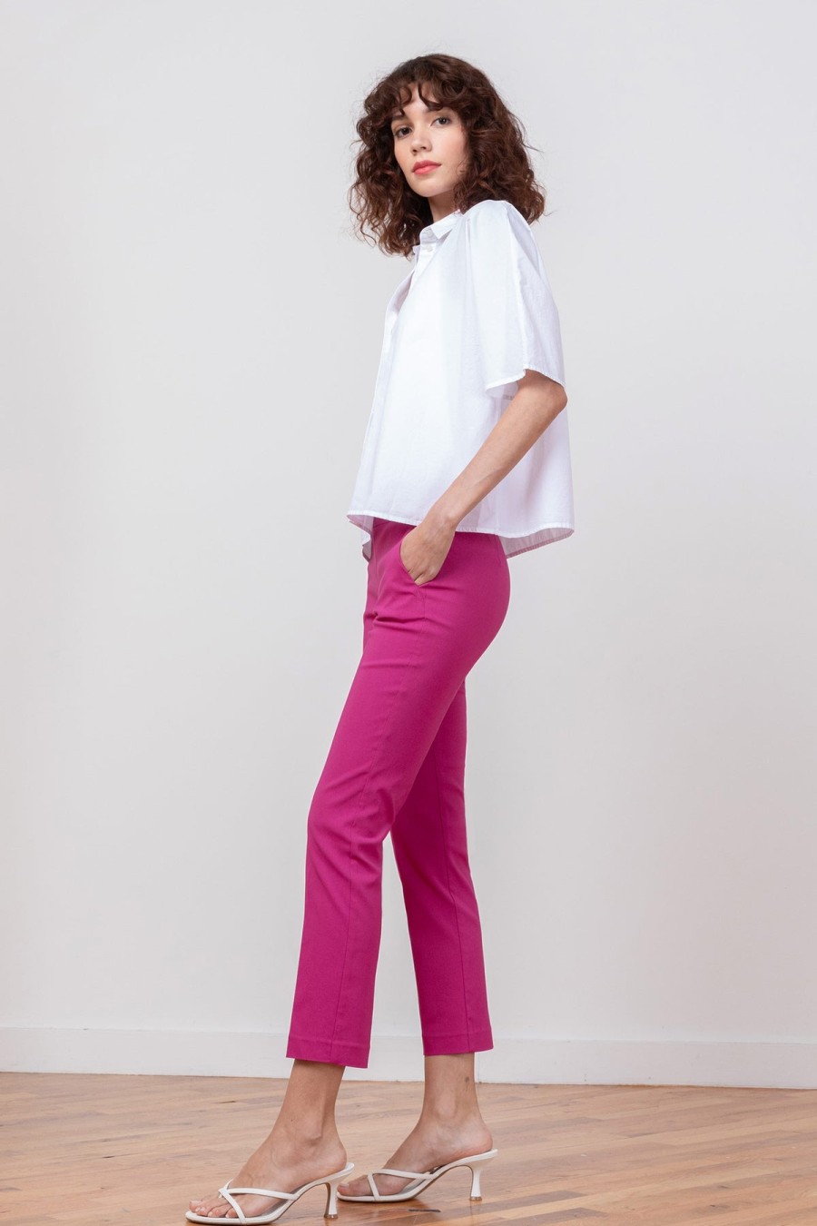 Pants | AVENUE MONTAIGNE Lulu Signature Magenta