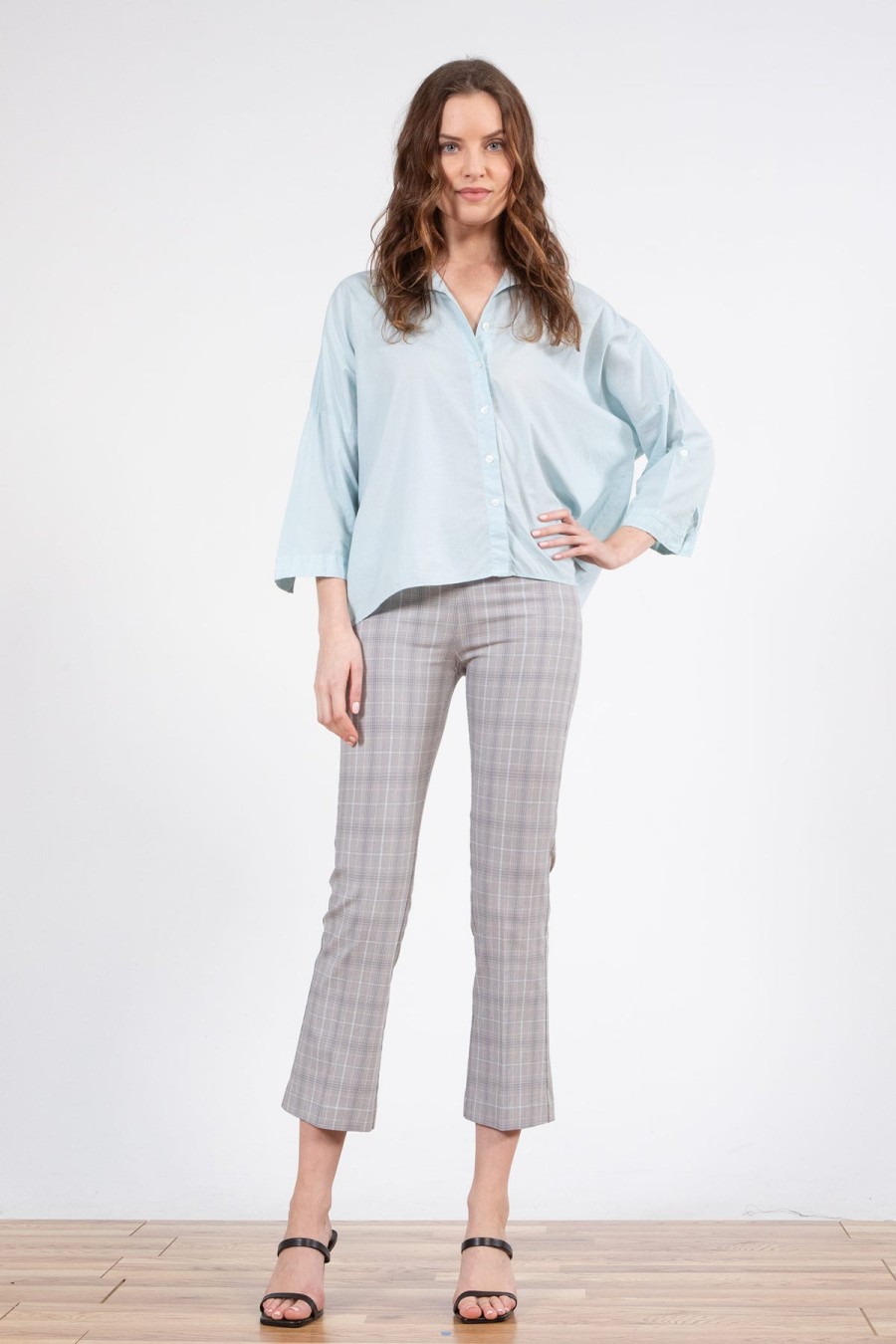 Pants | AVENUE MONTAIGNE Leo Madras Blue