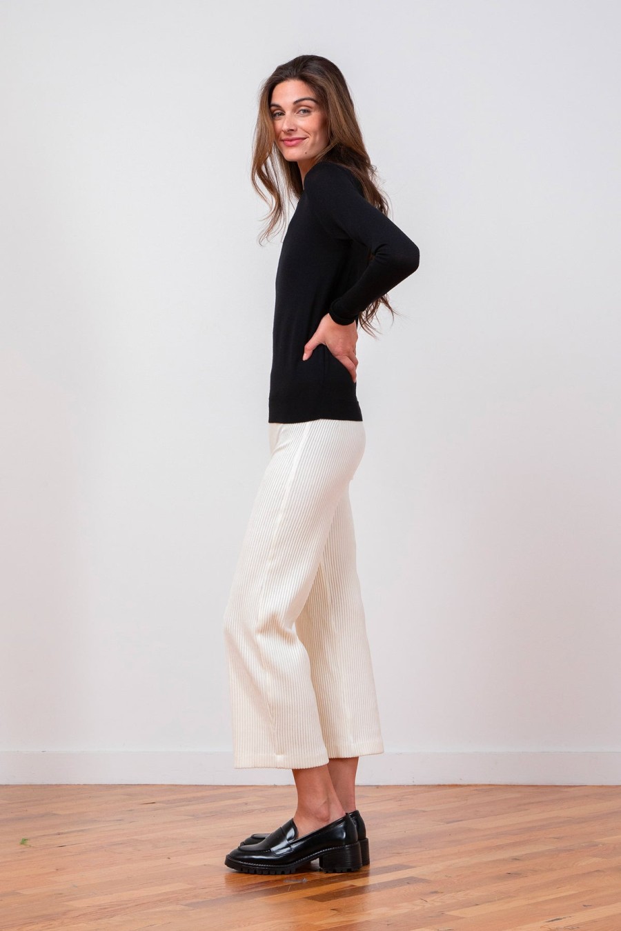 Pants | AVENUE MONTAIGNE Alex Corduroy Off-White