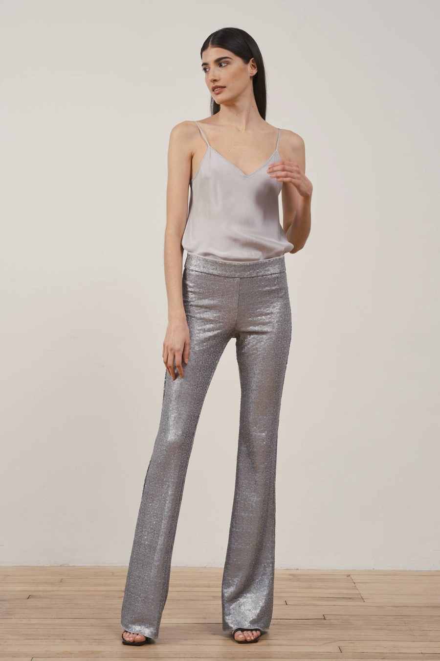 Pants | AVENUE MONTAIGNE Bellini Sequins Silver