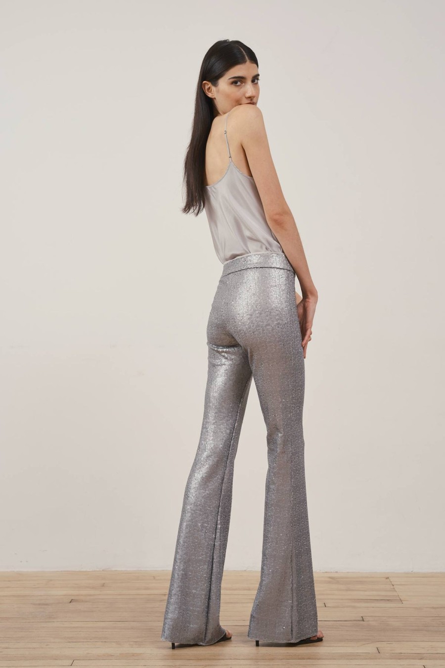 Pants | AVENUE MONTAIGNE Bellini Sequins Silver