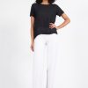 Pants | AVENUE MONTAIGNE Flavia Jacquard White